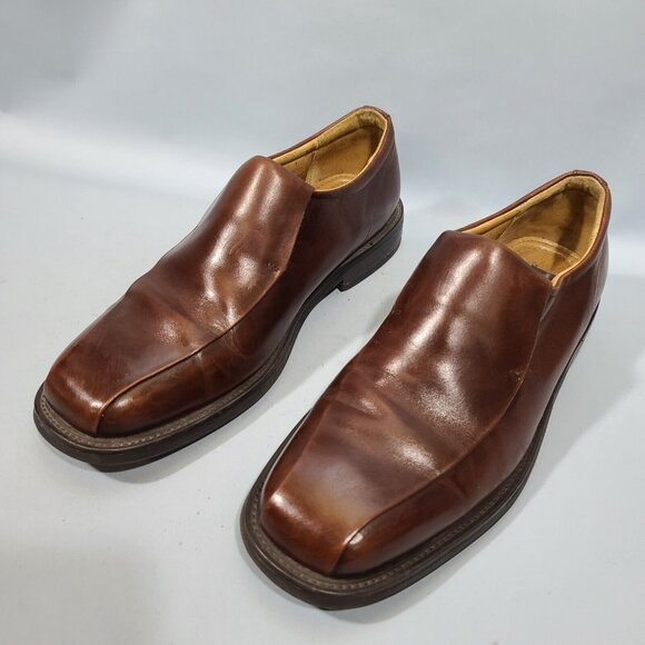 Florsheim Brown Leather Bike Toe Slip On Loafer Dress Shoes Men\'s Size 9M main image 6